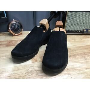 Mephisto Romea Loafer Womens 9 Black Nubuck Leather Slip On Comfort Casual Shoes